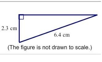 A student was asked to find the length of the unknown leg of the right triangle. He-example-1