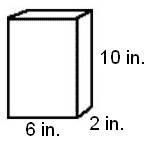 How much paper is needed to cover the rectangular prism shown below? A. 92 in2 B. 120 in-example-1