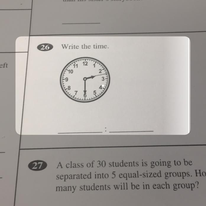 26. Write the time below-example-1