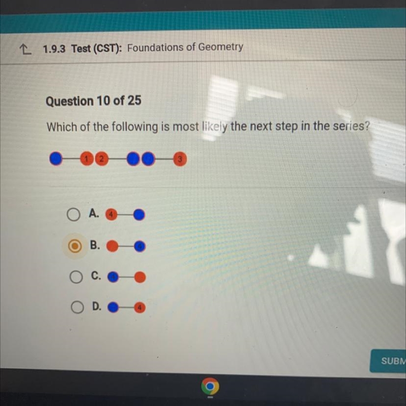 Question 10 of 25 Which of the following is most likely the next step in the series-example-1