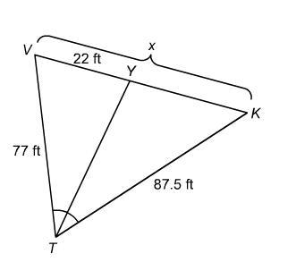 What is the value of x? (angle bisector problem)-example-1