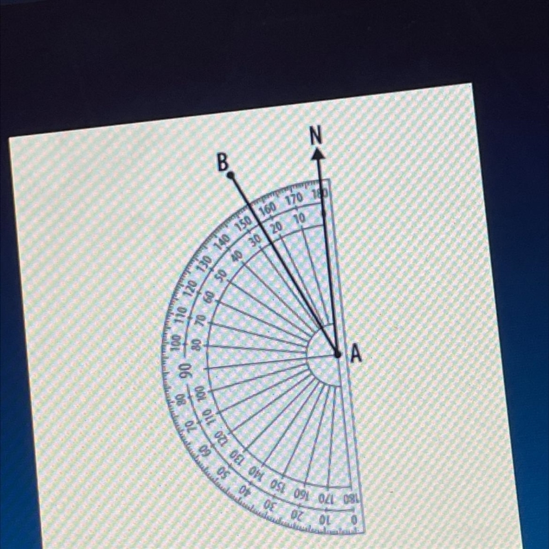 Work out the bearing of B from A.-example-1