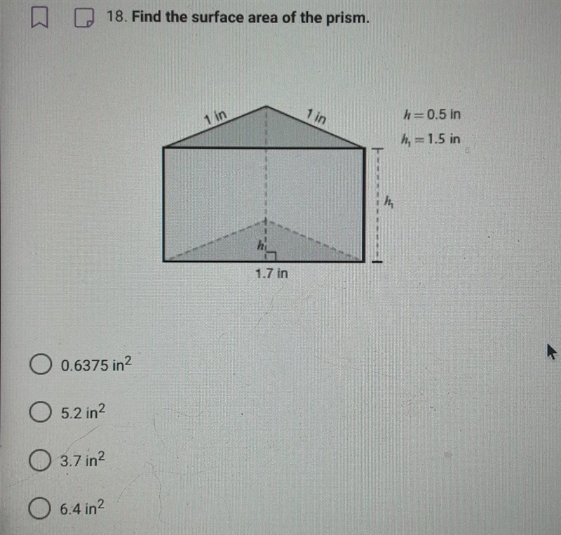 18. Find the surface area of the prism.​-example-1