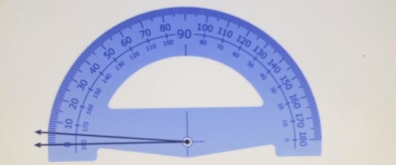 The angle below measures __ degrees.-example-1