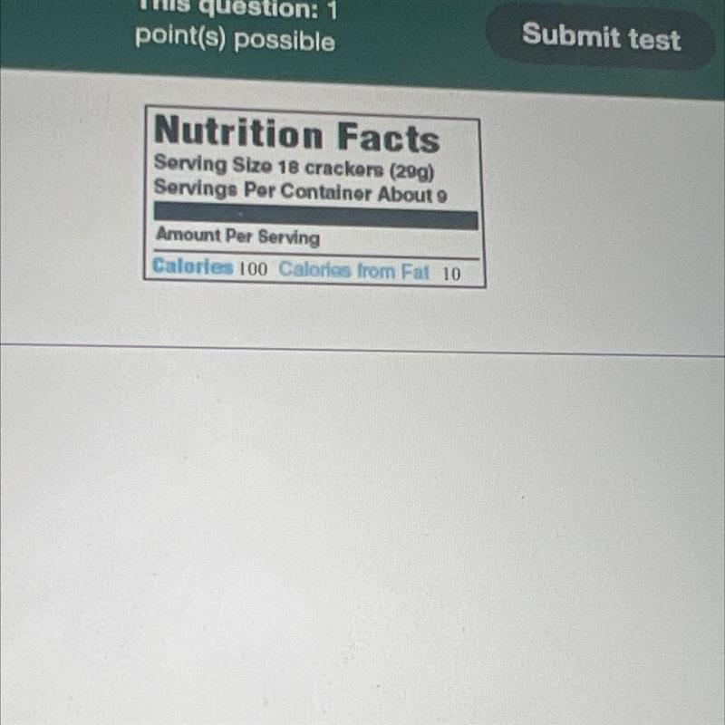 for the food described, find what percent of total calories is from fat. if necessary-example-1