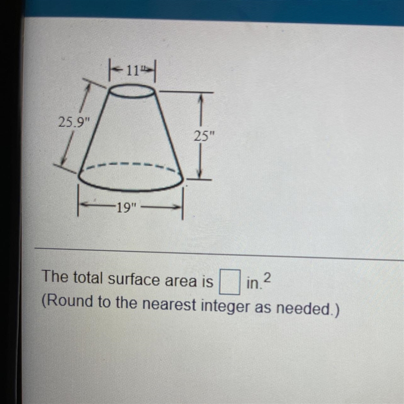 Find the total surface area & volume of figure in image-example-1