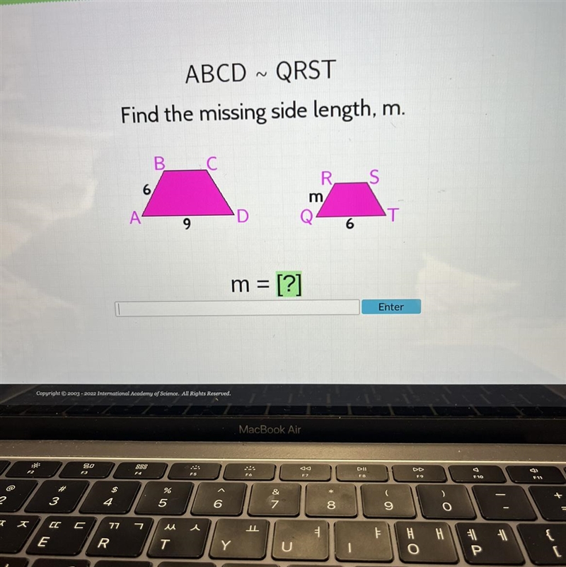 M= ??? find the missing length m-example-1