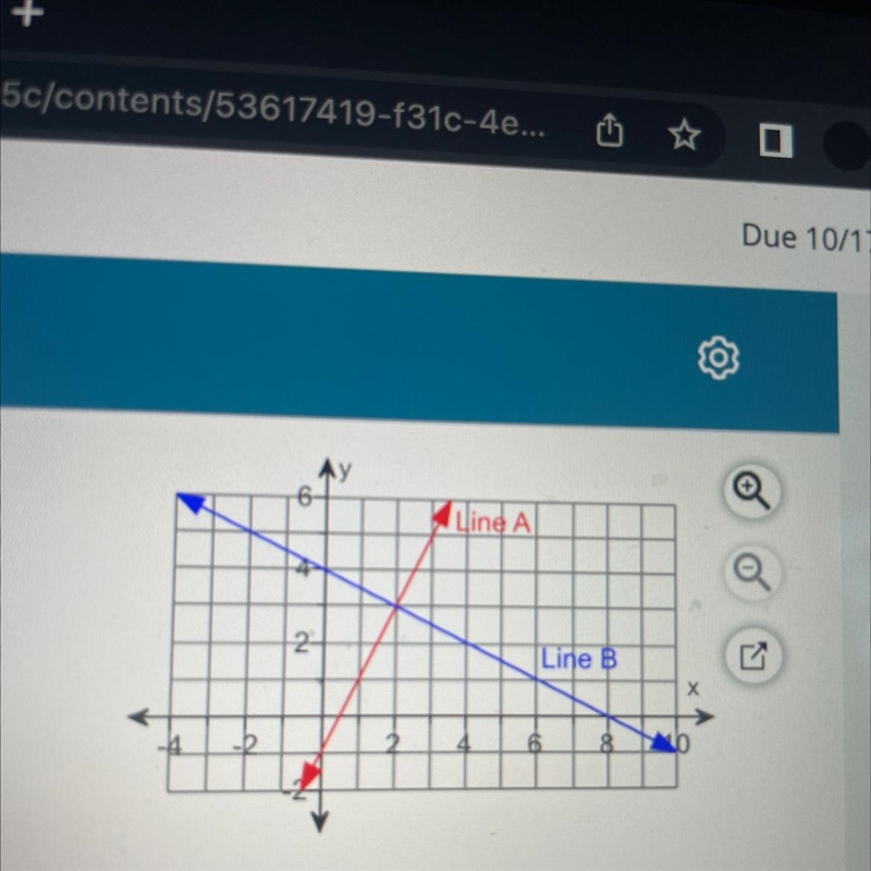 What are the slopes of these lines and how are they perpendicular-example-1