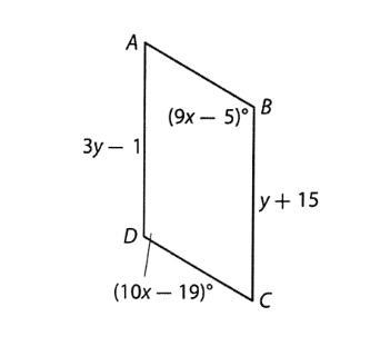 ABCD is a parallelogram. Find mzB.-example-1