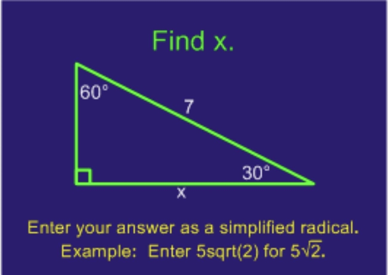 GEOMETRY - FIND X ON THIS TRIANGLE-example-1