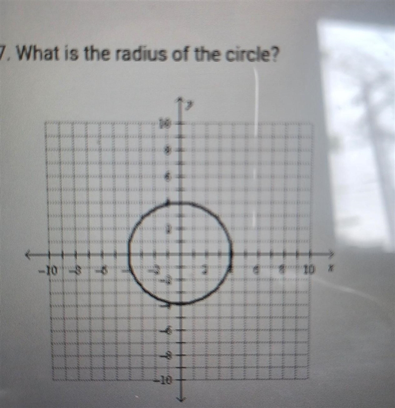 What is the radius of the circle?​-example-1