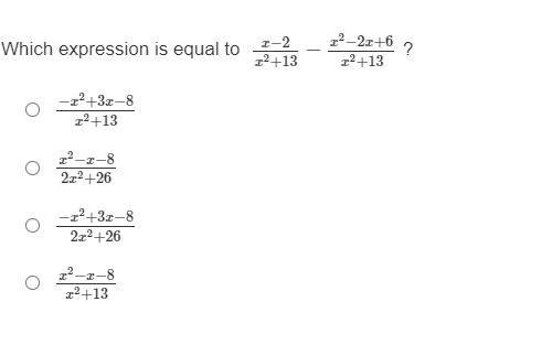 Which expression is equal to-example-1