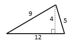 State the area of the given triangle. A: 28 Square Units B: 24 Square Units C: 60 Square-example-1