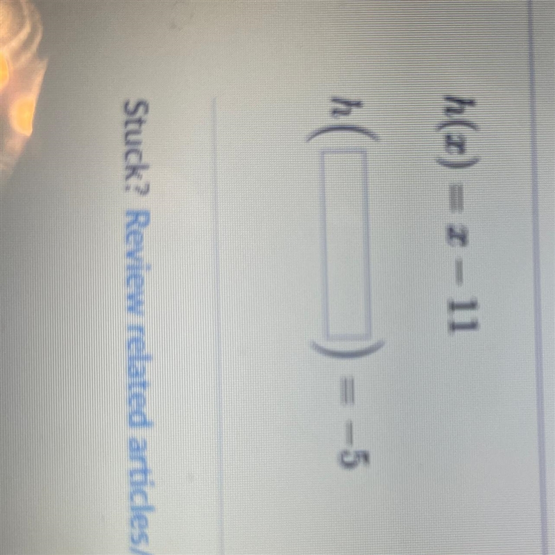 Equation. h(x) = x - 11-example-1