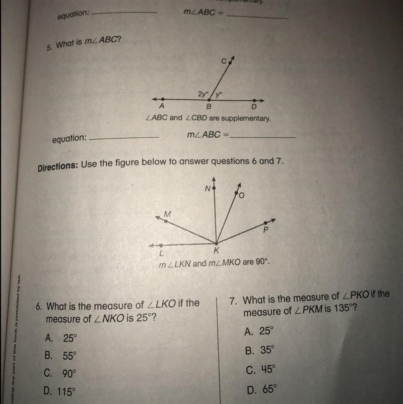 Answer number 6 please-example-1