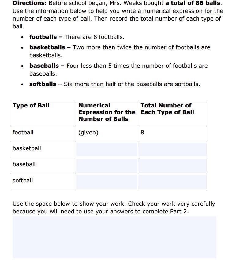 Use the information you found in Part 1 to help you answer Part2.Type of Ball football-example-1