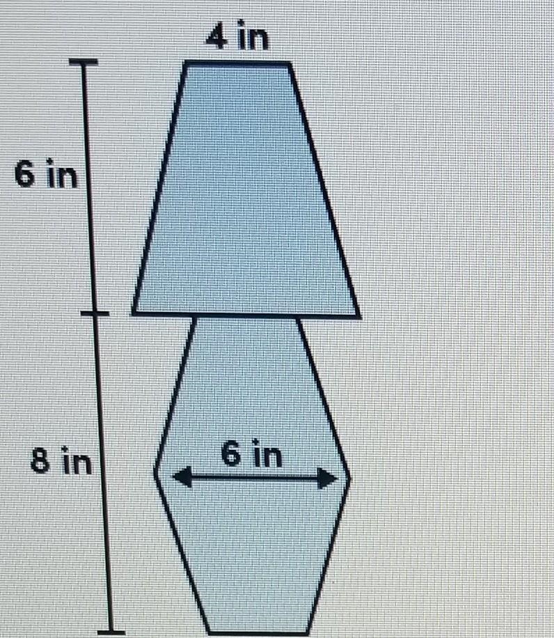 A designer makes the sketch shown below for a new lamp. What is the approximate area-example-1