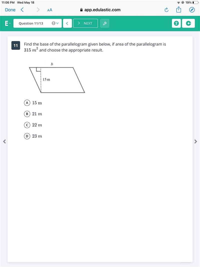 Find the area of the triangle. MY GRADE PLEASE HELP!-example-1