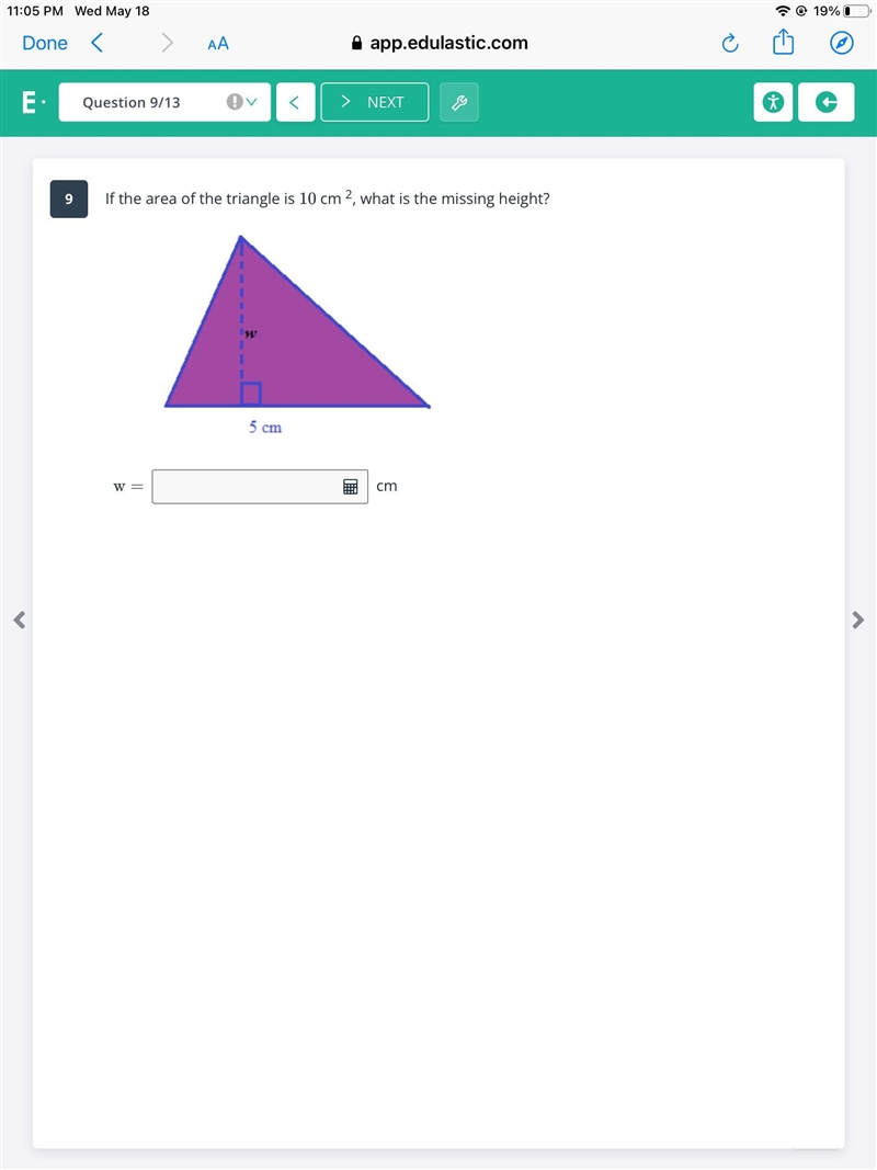 Find the area of the triangle. MY GRADE PLEASE HELP!-example-3