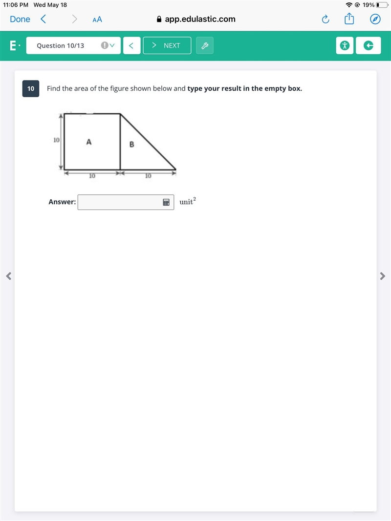 Find the area of the triangle. MY GRADE PLEASE HELP!-example-4