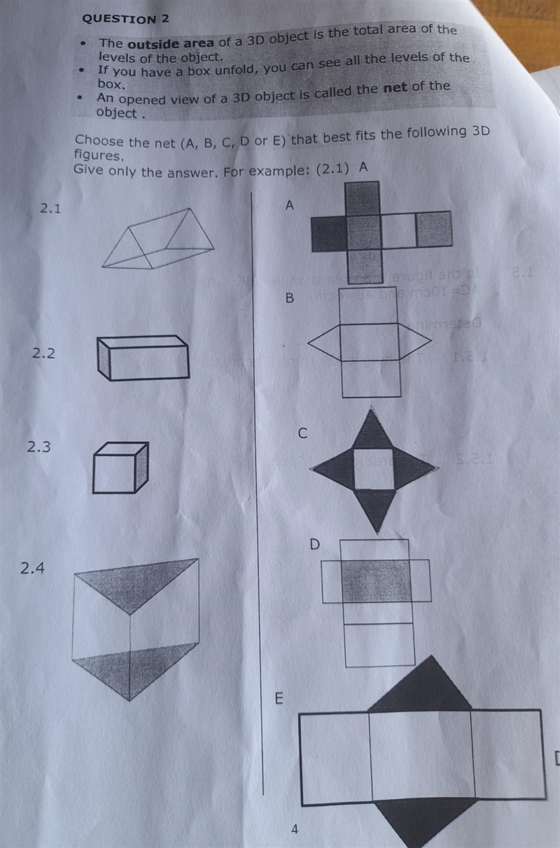 What is the outside area of a 3D object​-example-1