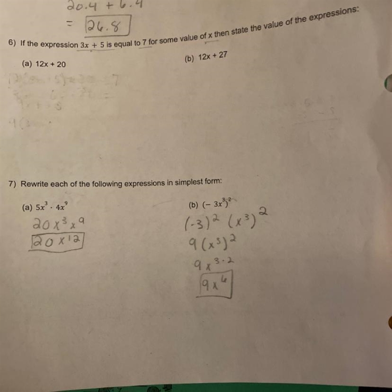 I’m in algebra 1 and need help with #6?-example-1