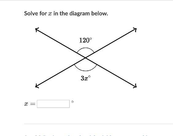 Solve for x in the diagram below-example-1