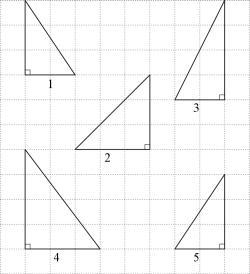 Which figures appear to be congruent A) 1,4 B) 1,4 and 5 C) 1 and 5 D) 4 and 5-example-1