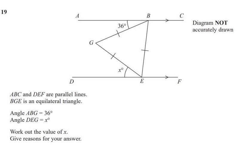 Pls help, urgent Find the value of x and pls explain it fully-example-1