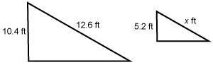 This scale drawing shows a reduction in a figure. What is the value of x? Enter your-example-1