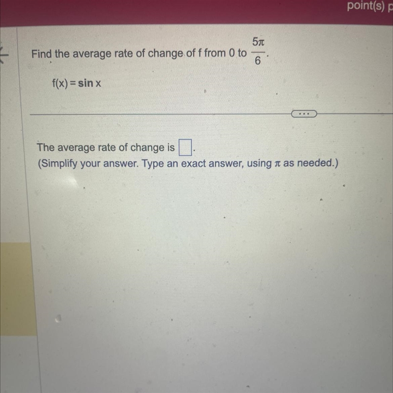 Find the average rate of change-example-1