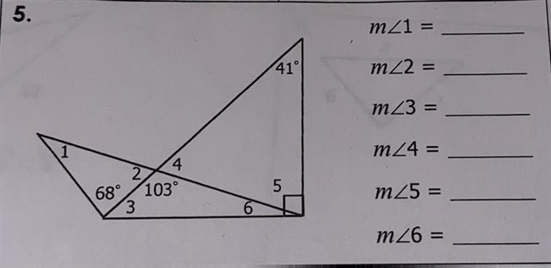 Find each missing measure, PLS help me my last question, i have like 7 pages of math-example-1