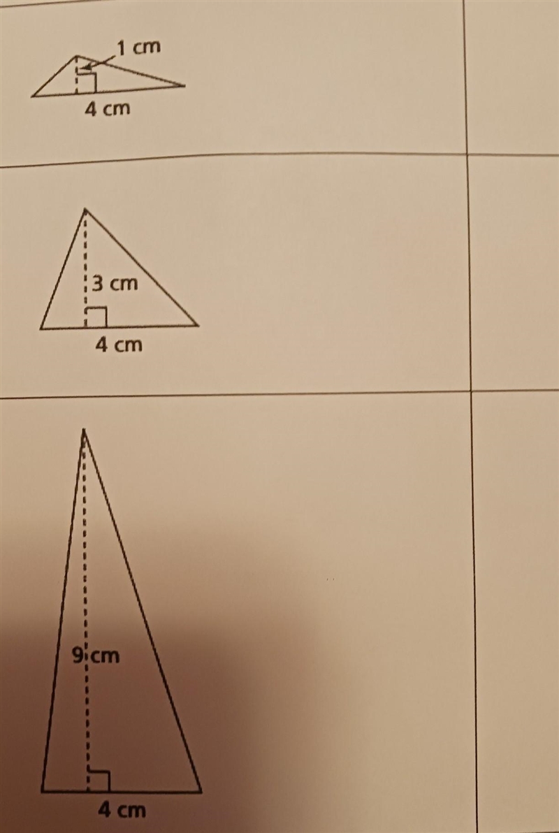 5. Find the area of each triangle. ​-example-1