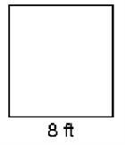 What is the area of the square shown below? A. 16 ft2 B. 32ft C. 32ft2 D. 64ft2-example-2