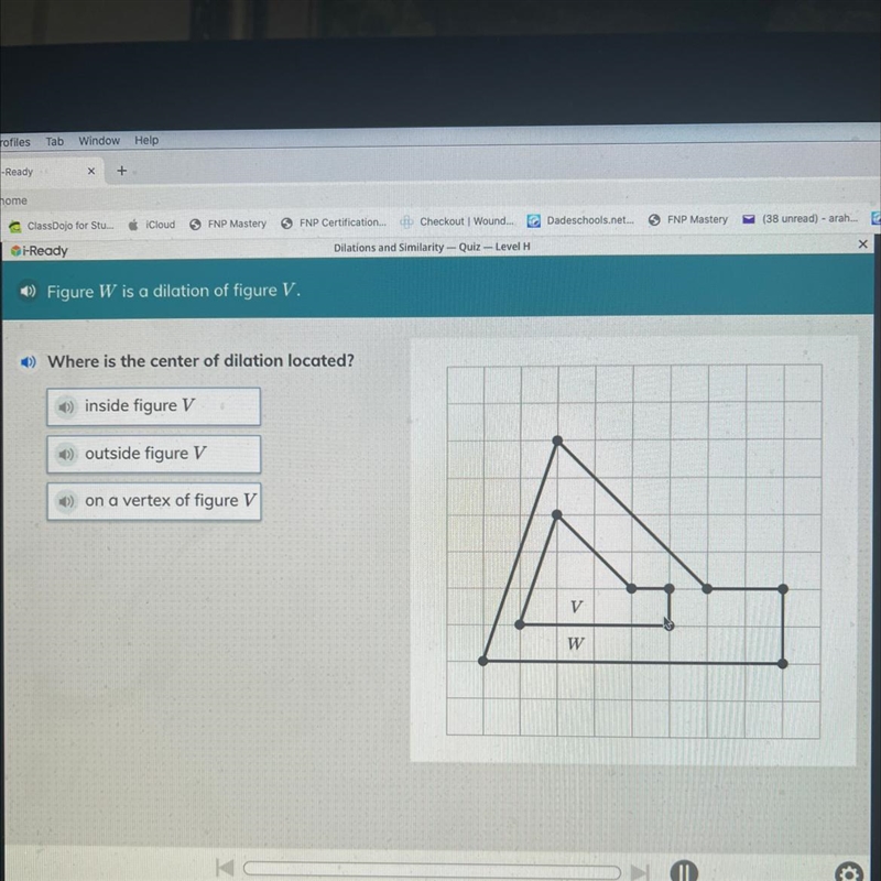 Where’s the center of dilation located?-example-1