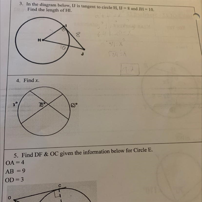 4. Find x. xº 78° 65° This is problem number 4 I will mark brainless if I get this-example-1