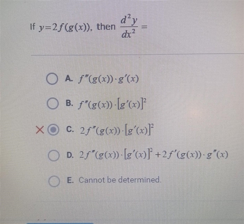 If y= 2f(g(x)), then d^2y/dx^2=​-example-1