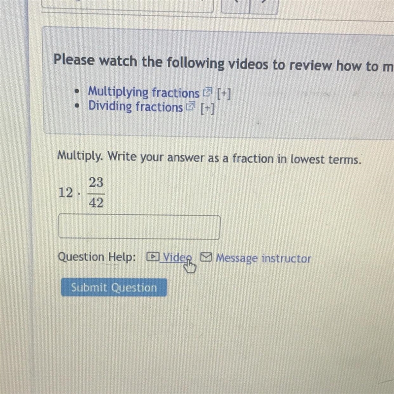 Multiply. Write your answer as a fraction in lowest terms.-example-1