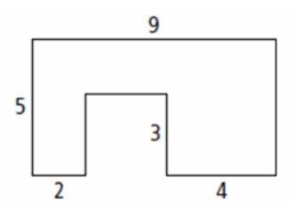 All angles in the figure below are right angles. What is the area of the figure?-example-1