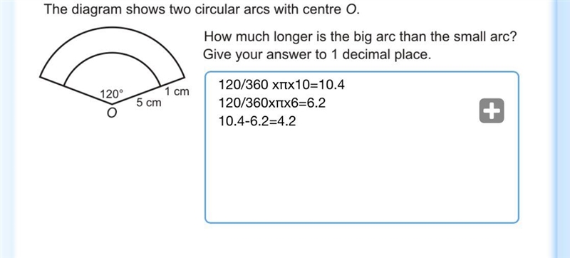 Where have I gone wrong in this equation? Please help me find the answer-example-1