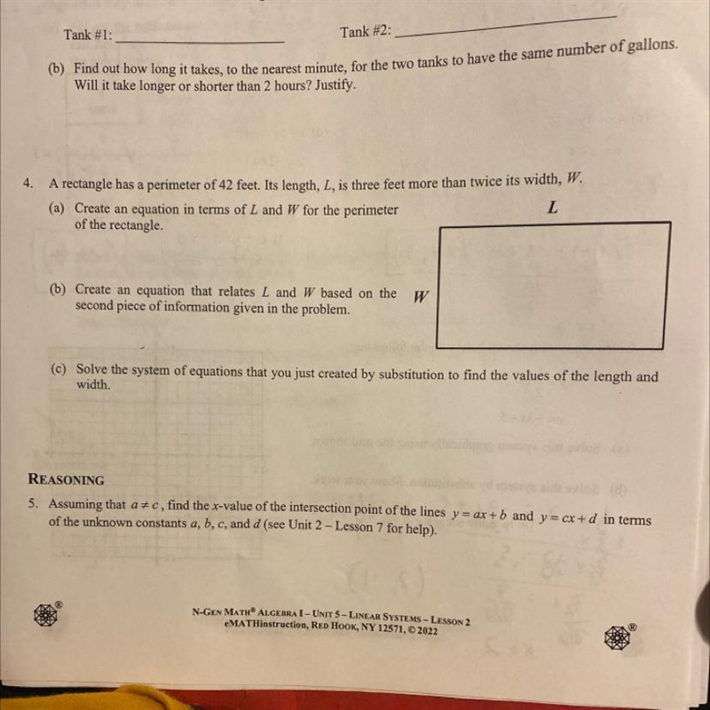 Need help with #4 (a,b,c). I’m in algebra 1 and this unit is Solving Systems by Substitution-example-1