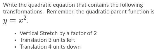 Write the quadratic equation-example-1