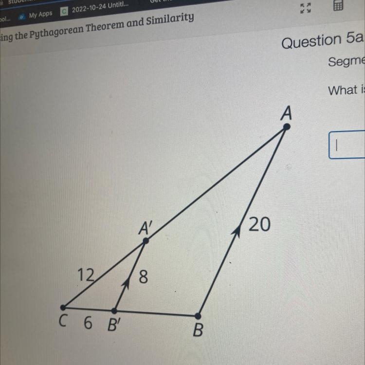 Segment A'B' iS parallel to segment AB. What is the length of segment A'A?-example-1