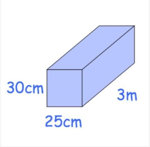 The shape is a cuboid. Find the surface area of the cuboid in cm. 100 cm + 1 m-example-1