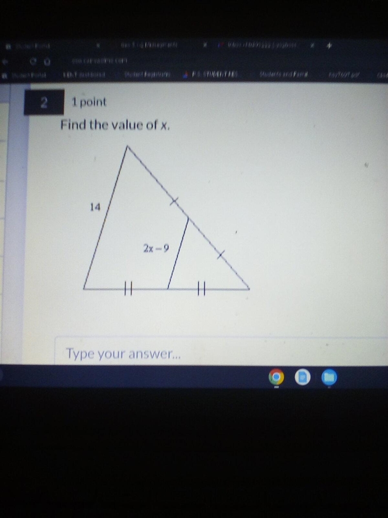 Find the value of x!-example-1