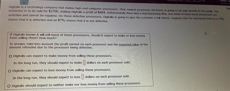 If Digitalis knows it will sell many of these processors, should it expect to make-example-1