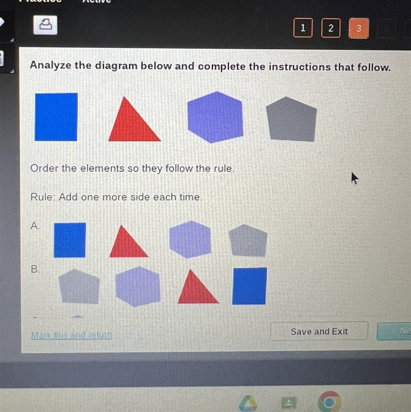 Analyze the diagram below and complete the instructions that follow. Order the elements-example-1