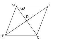 MICE is a rhombus. Solve for ∠ICE and ∠CDI. PLEASE HELP :))-example-1