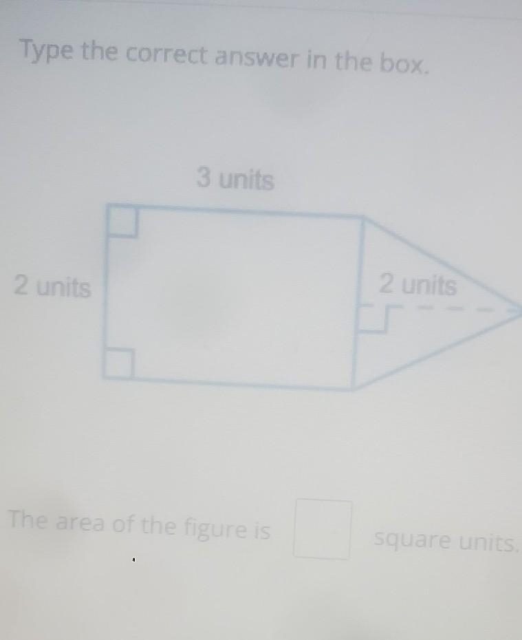 What is the area of the figure in square units?​-example-1