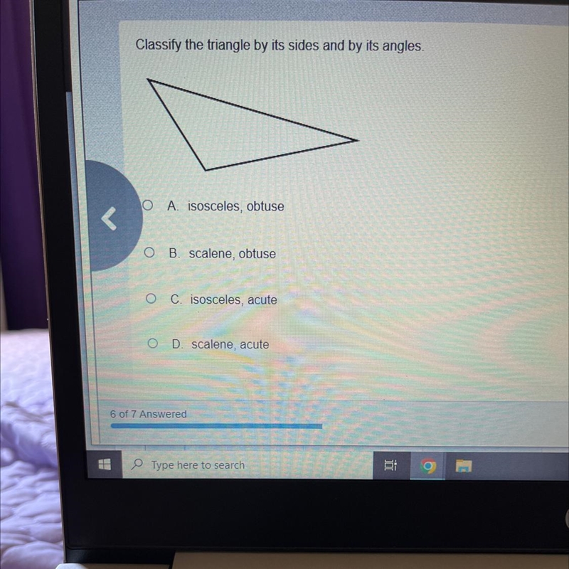 Classify the triangle by its sides and by its angles-example-1